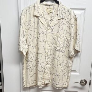 Madewell Cream Floral Shirt